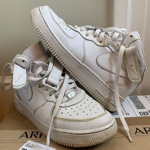 High top Nike Air Force ones